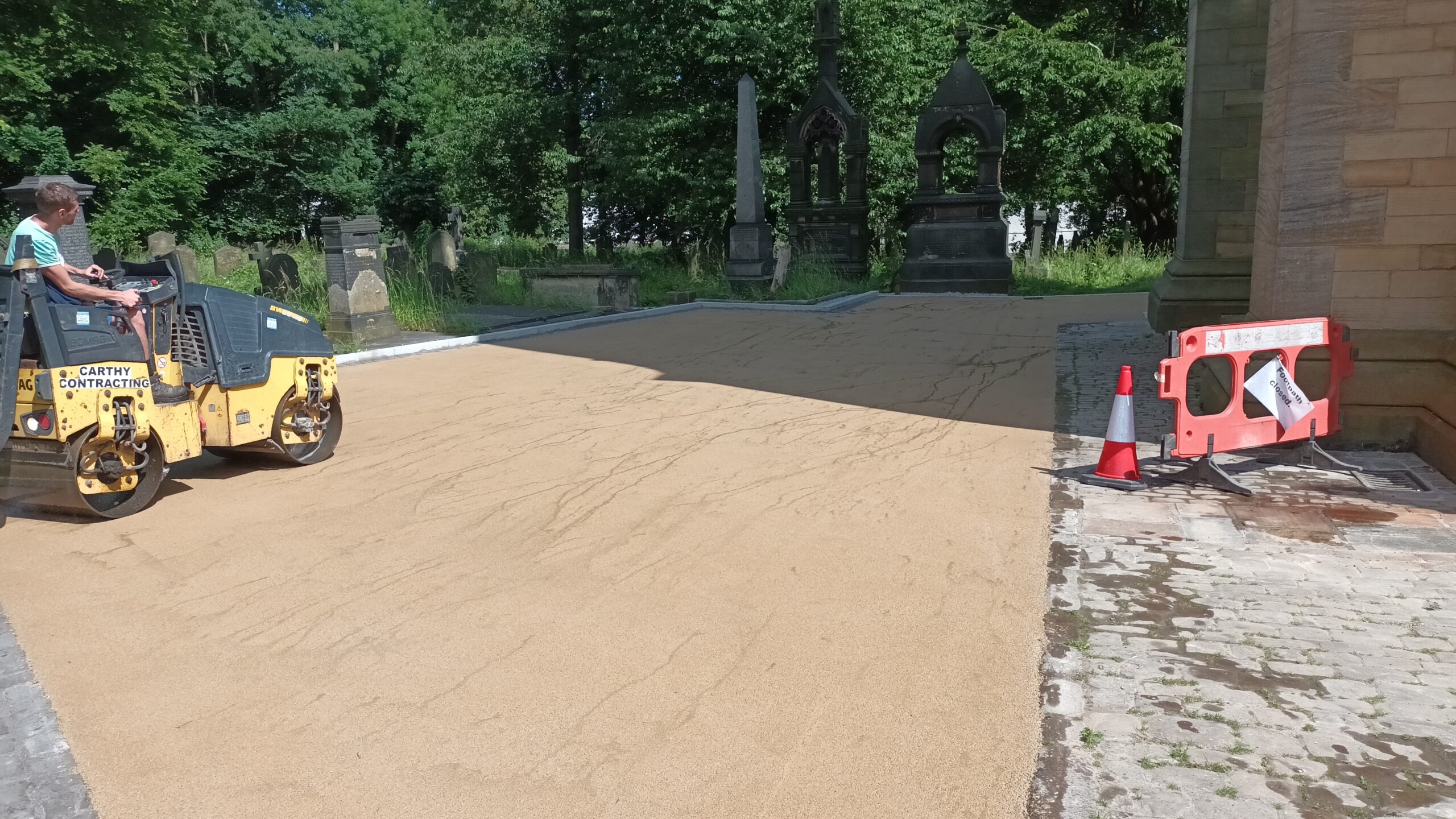 we have been working with Gateways Church in the Woodhouse area of Leeds to form a car parking area as well as disabled friendly access ensuring that we are keeping the heritage and working with planning as this is a listed building.