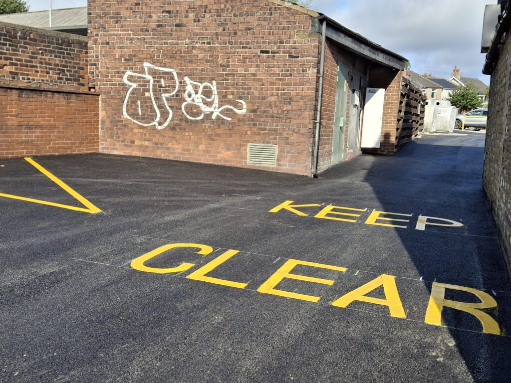 Tarmac car park resurfacing